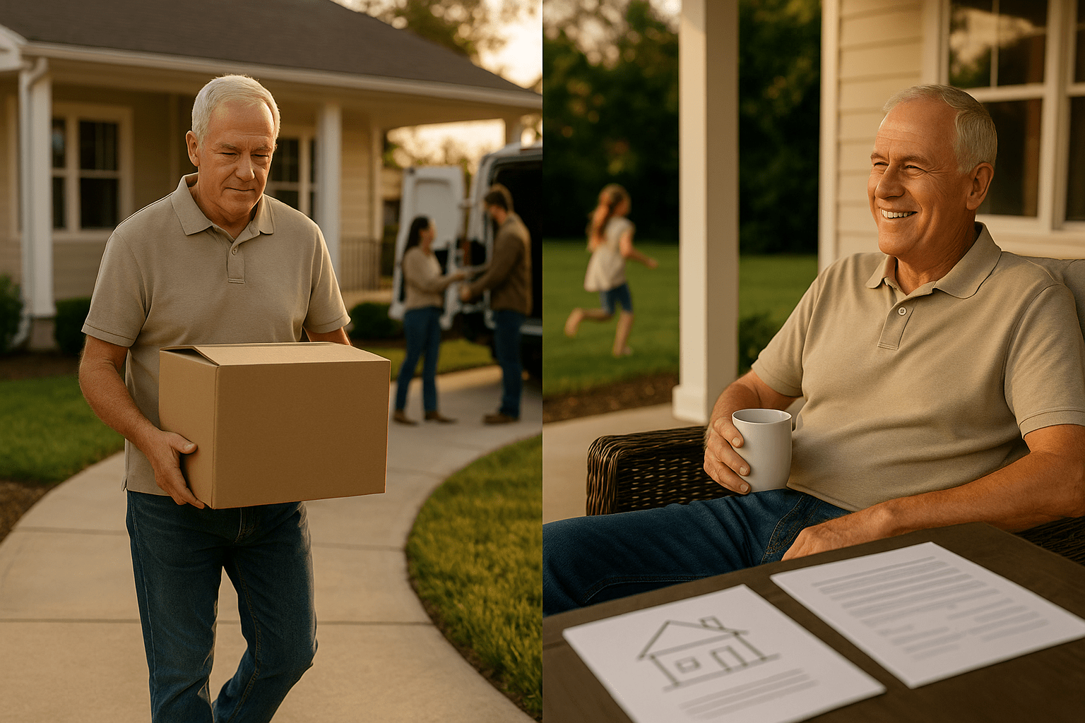 Comparison showing qualified personal residence trust advantages versus outright gift allowing continued occupancy