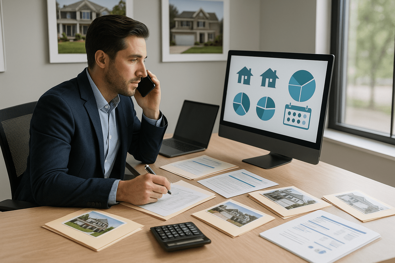 Real estate investor arranging portfolio lending real estate loans financing for multiple properties with simultaneous closing coordination