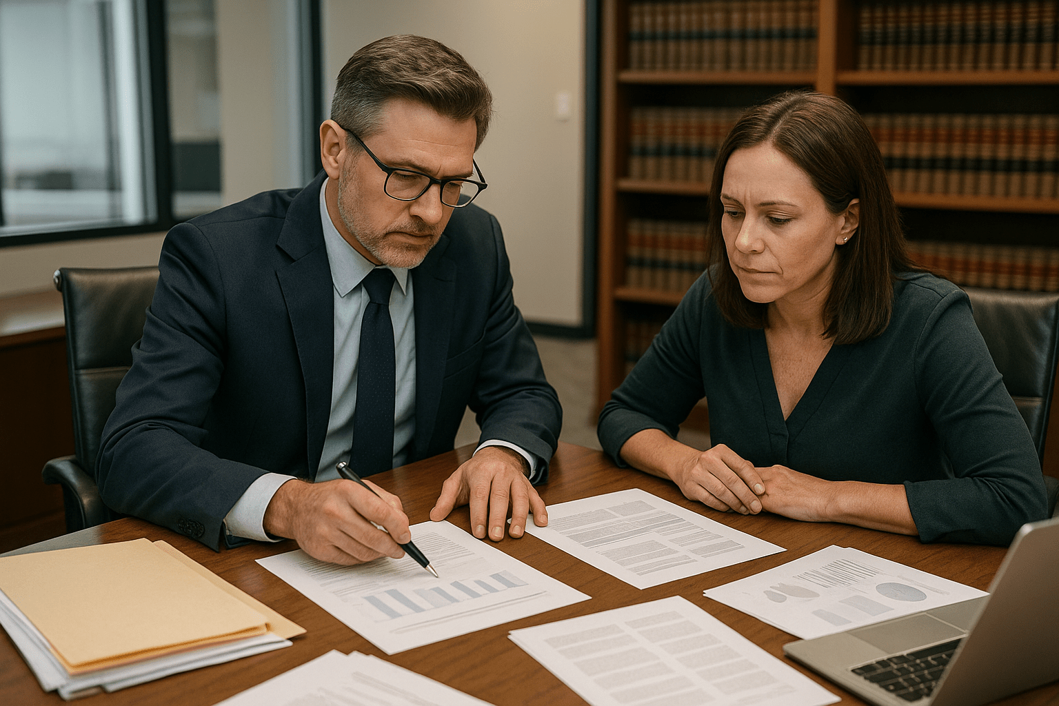 Real estate investor consulting with real estate syndication attorney reviewing PPM documents and securities compliance requirements for capital raising